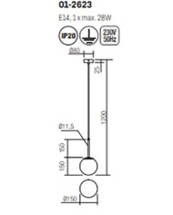 LAMPADARIO A SOSPENSIONE STILE MODERNO NIVA 1