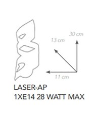 APPLIQUE STILE MODERNO CONTEMPORANEO LASER AP1
