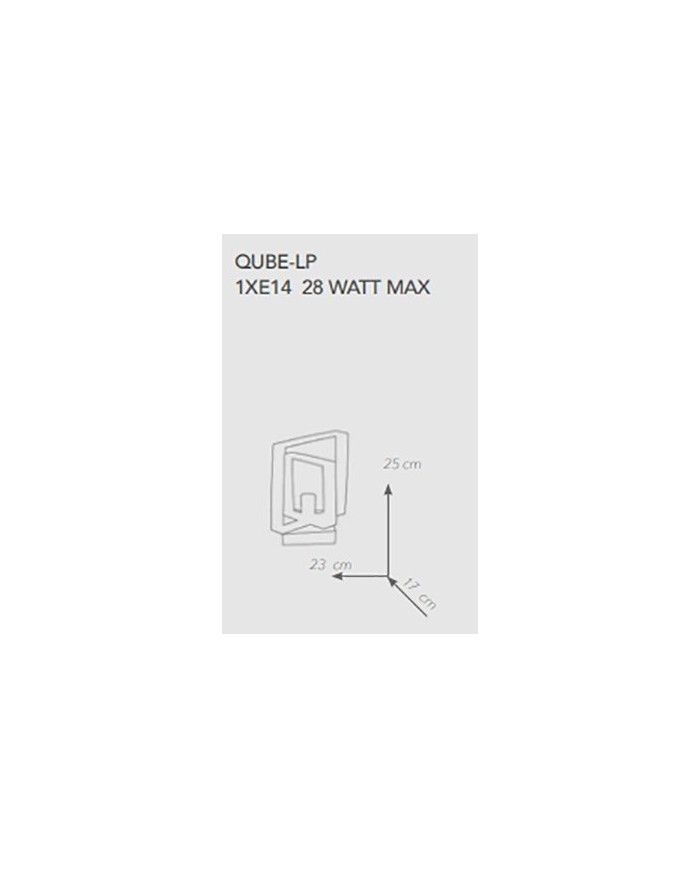 LUMETTO STILE MODERNO CONTEMPORANEO CUBE LP