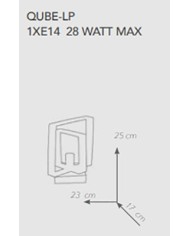 LUMETTO STILE MODERNO CONTEMPORANEO CUBE LP
