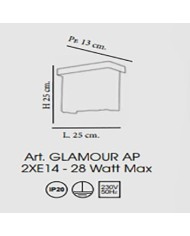 APPLIQUE STILE CONTEMPORANEO GLAMOUR AP