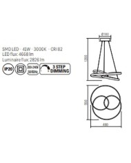 LAMPADARIO A SOSPENSIONE STILE MODERNO SINTRA