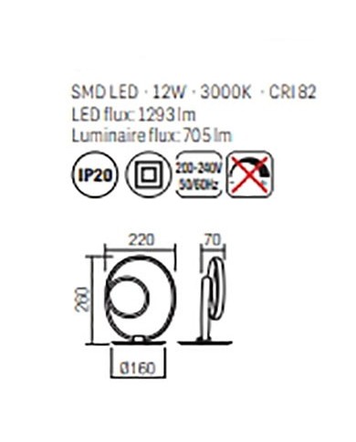 LUMETTO STILE MODERNO SINTRA LP