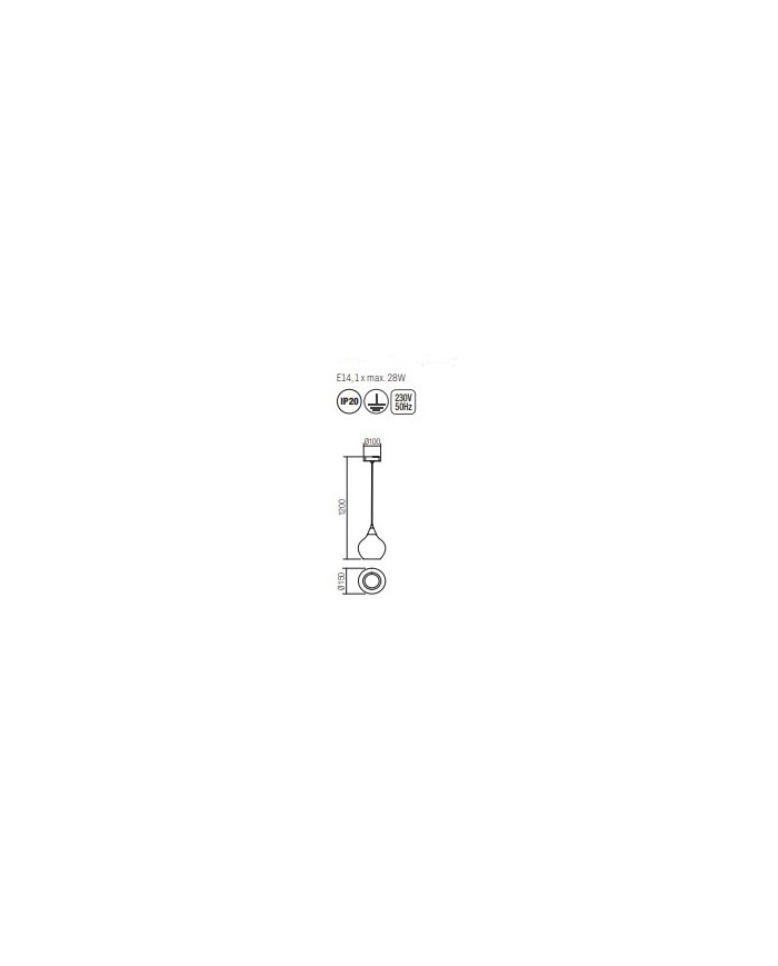 SOSPENSIONE STILE MODERNO TANNER 1 M
