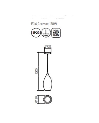 SOSPENSIONE STILE MODERNO TANNER 1 P