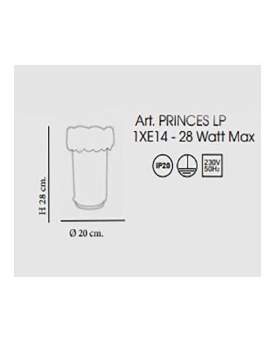 LUMETTO STILE CONTEMPORANEO PRINCE LP