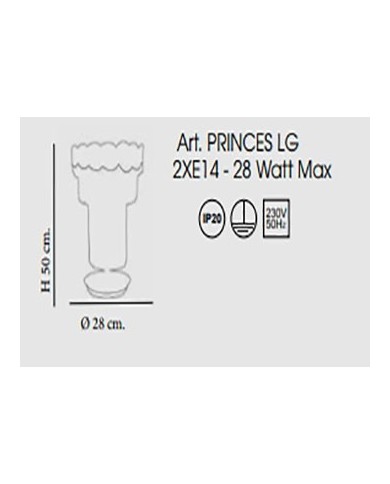 LUME STILE CONTEMPORANEO PRINCES LG