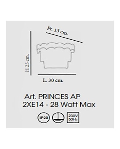 APPLIQUE STILE CONTEMPORANEO PRINCES AP