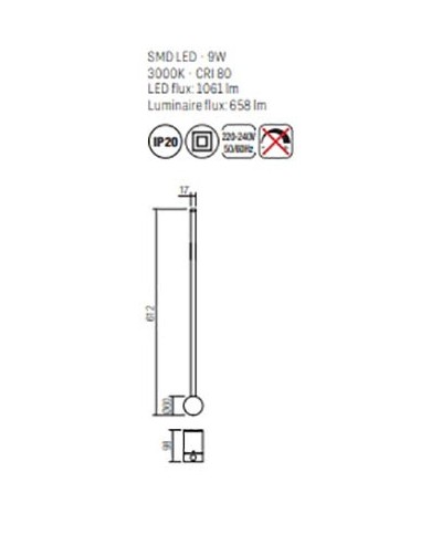 APPLIQUE STILE MODERNO TABOO P