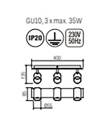 PLAFONIERA STILE MODERNO CRIUS 3