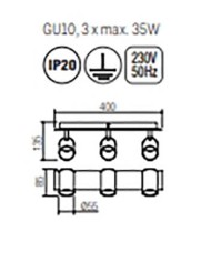 PLAFONIERA STILE MODERNO CRIUS 3