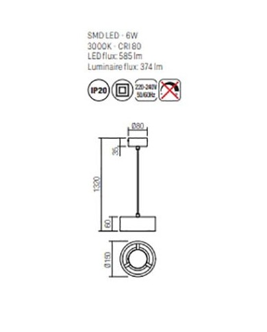 SOSPENSIONE STILE MODERNO PUNKT