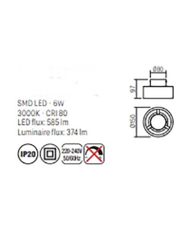 PLAFONIERA STILE MODERNO PUNKT