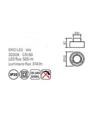 PLAFONIERA STILE MODERNO PUNKT