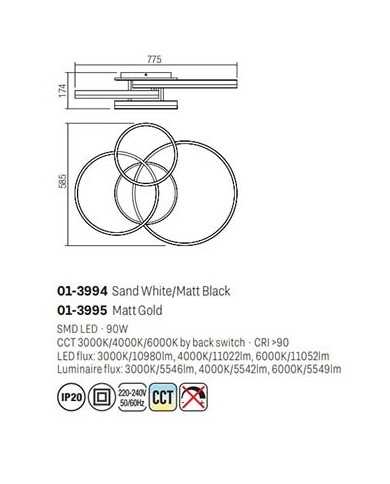 PLAFONIERA STILE MODERNO TARA G