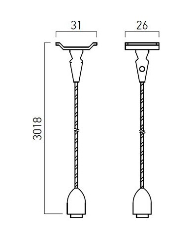 KIT DA SOSPENSIONE PER SISTEMA BINARIO MONOFASE