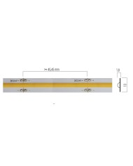 STRISCIA LED FLESSIBILE A 24V 70 WATT LED COB