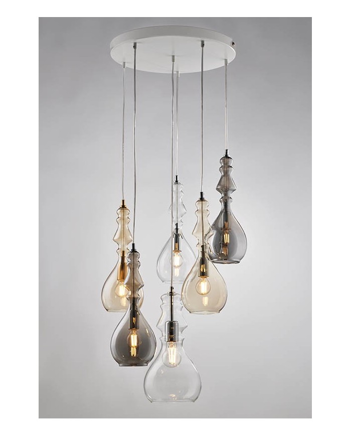 LAMPADARIO A SOSPENSIONE STILE MODERNO CONTEMPORANEO ALFIERE SP6