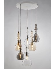 LAMPADARIO A SOSPENSIONE STILE MODERNO CONTEMPORANEO ALFIERE SP6