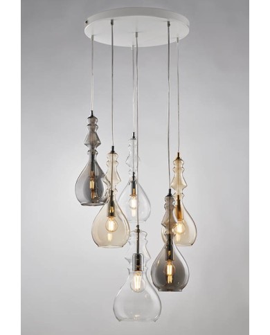 LAMPADARIO A SOSPENSIONE STILE MODERNO CONTEMPORANEO ALFIERE SP6