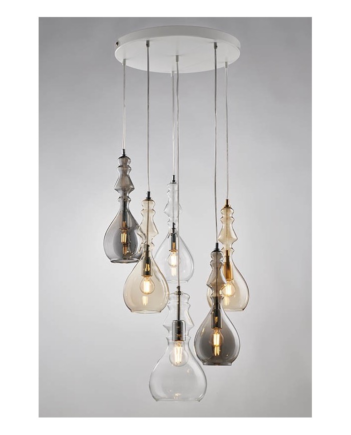 LAMPADARIO A SOSPENSIONE STILE MODERNO CONTEMPORANEO ALFIERE SP6