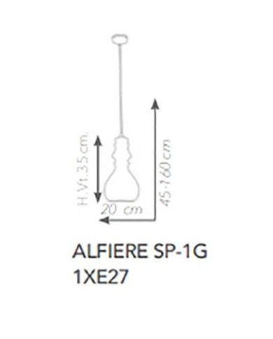 SOSPENSIONE STILE MODERNO CONTEMPORANEO ALFIERE