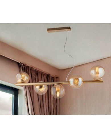 LAMPADARIO A SOSPENSIONE STILE MODERNO BOLLE SP 5