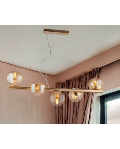 LAMPADARIO A SOSPENSIONE STILE MODERNO BOLLE SP 5