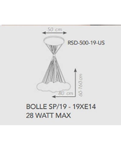 SOSPENSIONE STILE MODERNO BOLLE SP 19