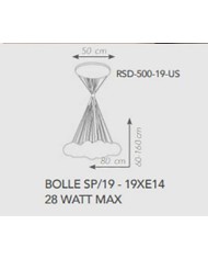 SOSPENSIONE STILE MODERNO BOLLE SP 19