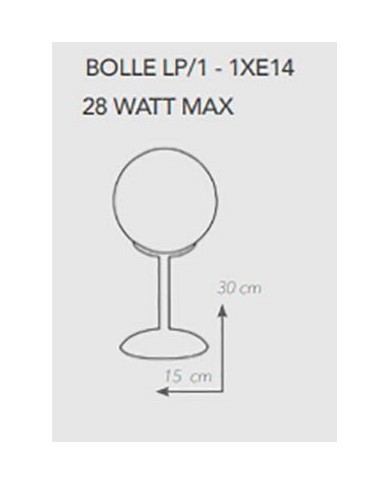 LAMPADA DA TAVOLO BOLLE LP