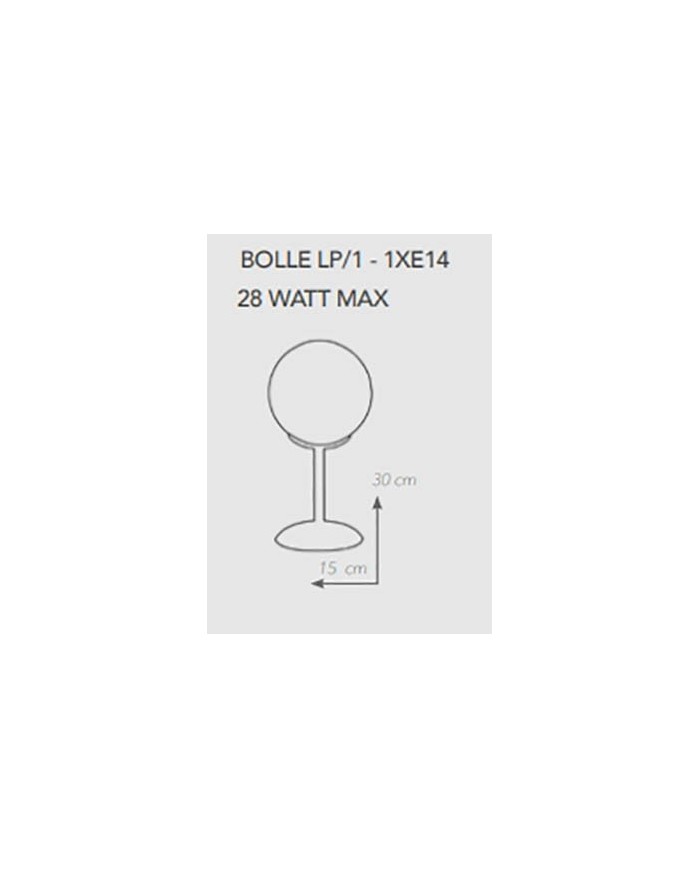 LAMPADA DA TAVOLO BOLLE LP