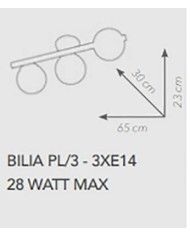 PLAFONIERA STILE MODERNO BILIA PL3