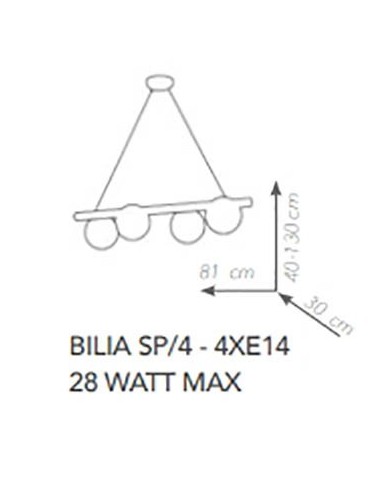 SOSPENSIONE STILE MODERNO BILIA SP4