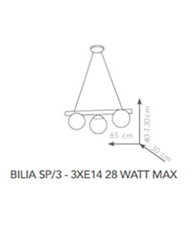 SOSPENSIONE STILE MODERNA BILIA SP3
