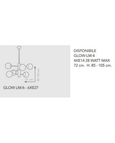 LAMPADARIO A SOSPENSIONE STILE MODERNO GLOW SP6