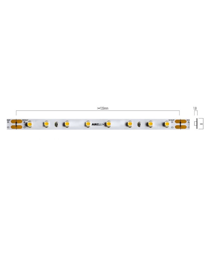 STRISCIA LED FLESSIBILE 24V 6 WATT METRO IP20