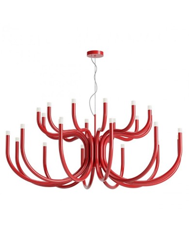 LAMPADARIO A SOSPENSIONE MODERNO LUXOR 24 LUCI