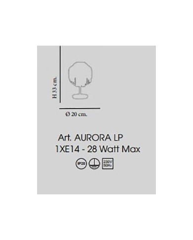 LUMETTO STILE CONTEMPORANEO AURORA LP