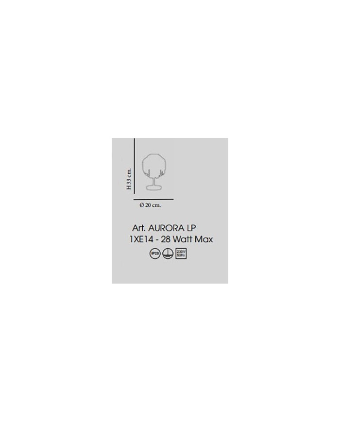LUMETTO STILE CONTEMPORANEO AURORA LP