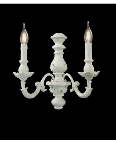 APPLIQUE DA PARETE IN LEGNO STILE SHABBY  FIRENZE AP2