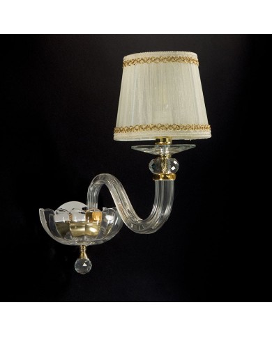 APPLIQUE STILE CONTEMPORANEO IN CRISTALLO RUBINO AP1