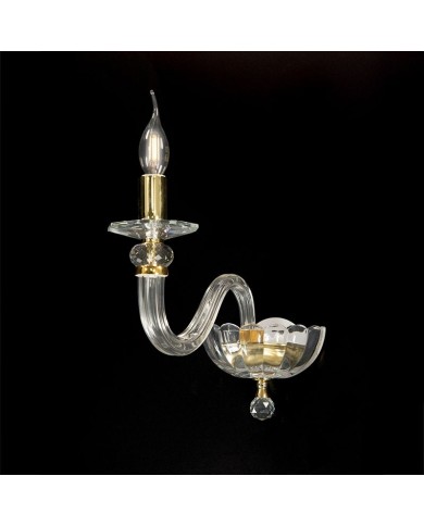 APPLIQUE STILE CONTEMPORANEO IN CRISTALLO RUBINO AP1