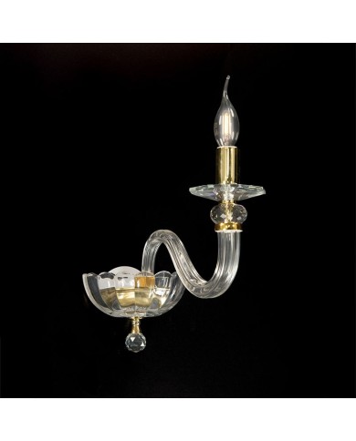 APPLIQUE STILE CONTEMPORANEO IN CRISTALLO RUBINO AP1