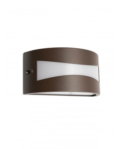 APPLIQUE PER ESTERNO STILE MODERNO ASTI LED MARRONE G