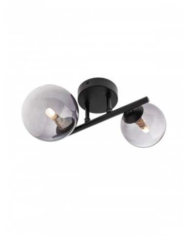 APPLIQUE STILE MODERNO ASTRA NERO E FUME