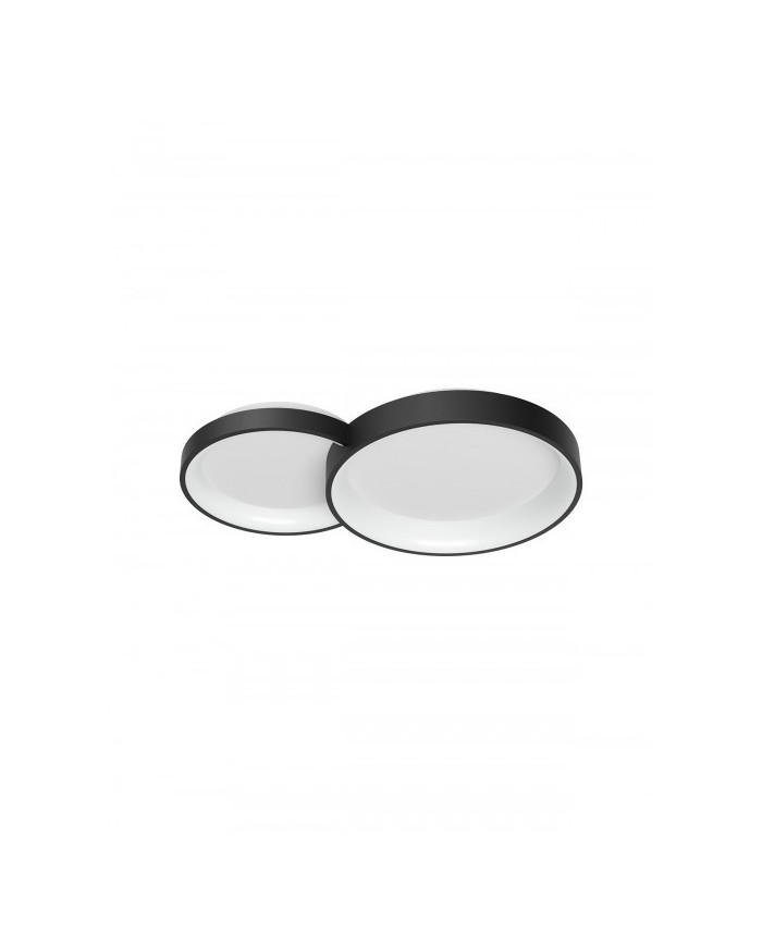 PLAFONIERA STILE MODERNO IN CCTCOMBI PL2 NERO