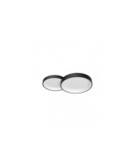 PLAFONIERA STILE MODERNO IN CCTCOMBI PL2 NERO