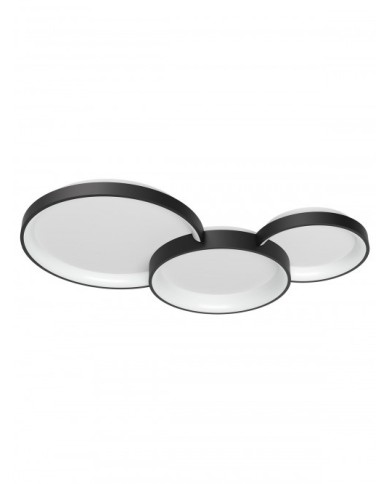 PLAFONIERA STILE MODERNO IN CCT COMBI PL3 NERO