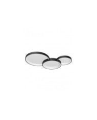 PLAFONIERA STILE MODERNO IN CCT COMBI PL3 NERO